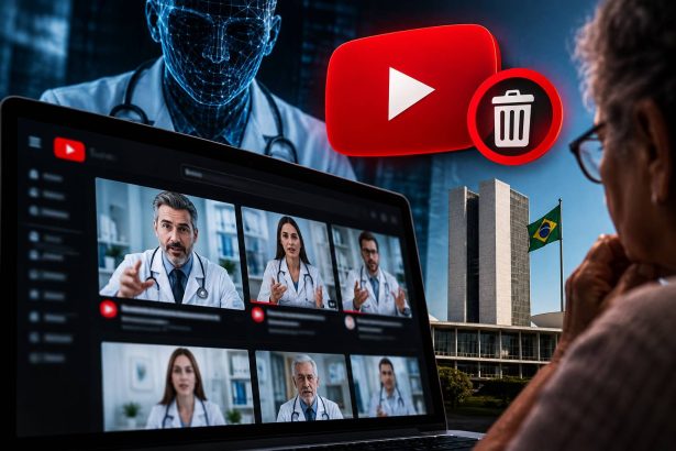 Governo identifica 97 ‘médicos’ criados por IA no YouTube e aciona Google